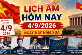 Lịch âm hôm nay 4/9/2026: Ngày 23 tháng 7 có gì đặc biệt?