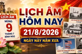 Lịch âm hôm nay 21/8/2026: Những dấu mốc lịch sử đáng nhớ