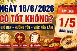 Lịch âm hôm nay 16/6/2026: Những khung giờ may mắn giúp công việc thuận lợi