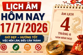 Lịch âm hôm nay 17/7/2026: Xuất hành hướng nào may mắn?