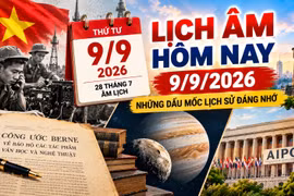 Lịch âm hôm nay 9/9/2026: Ngày 28 tháng 7 có gì đặc biệt?