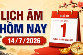 Lịch âm hôm nay 14/7/2026: Giờ đẹp, việc nên làm và điều cần tránh
