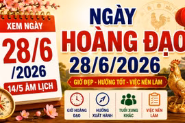 Lịch âm hôm nay 28/6/2026: Những khung giờ may mắn giúp công việc thuận lợi