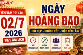 Lịch âm hôm nay 2/7/2026: Giờ tốt, hướng đẹp và việc nên làm