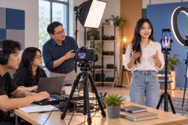 Khi livestream trở thành môn học trong giảng đường
