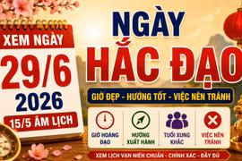 Lịch âm hôm nay 29/6/2026: Ngày Hắc đạo nên tránh gì?