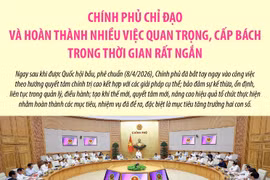 Chính phủ chỉ đạo và hoàn thành nhiều việc quan trọng, cấp bách trong thời gian rất ngắn