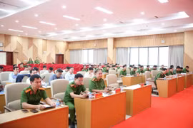 Hội nghị có sự tham dự của đại diện Ban Giám đốc Công an 12 tỉnh, thành phố và 16 lãnh đạo tập đoàn, tổng công ty...