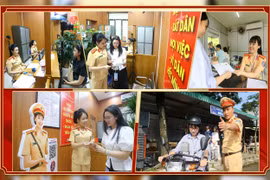Chùm ảnh: Cảnh sát giao thông Hà Nội tận tụy, minh bạch nơi sát hạch lái xe