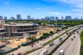 Toàn cảnh bến xe Yên Sở chuẩn bị đưa vào vận hành trong quý II/2026