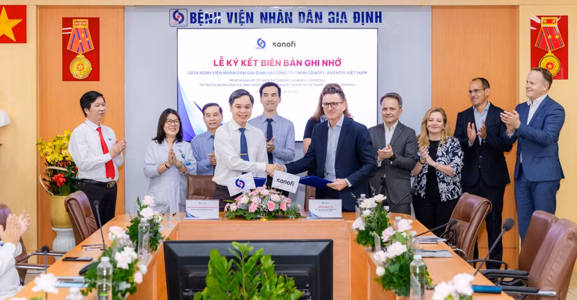Bệnh viện nhân dân Gia Định và Sanofi-Aventis Việt Nam ký kết Biên bản ghi nhớ hợp tác trong 3 lĩnh vực: Tim mạch, Đái tháo đường và Cúm.