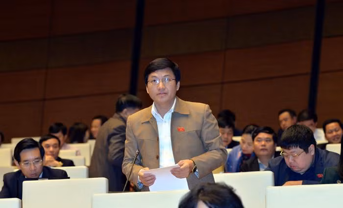 Ông Mùa A Vảng phát biểu tại nghị trường Quốc hội