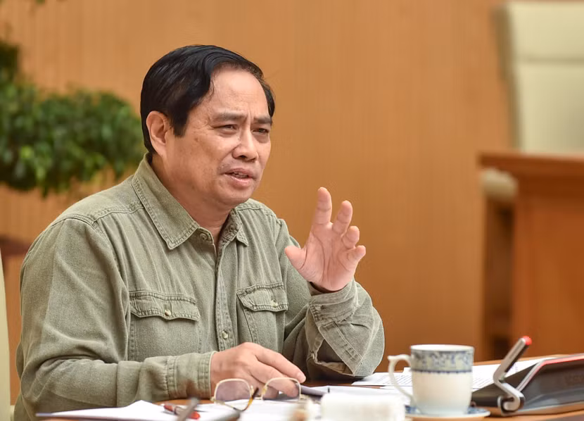 Thủ tướng Phạm Minh Chính phát biểu tại cuộc họp