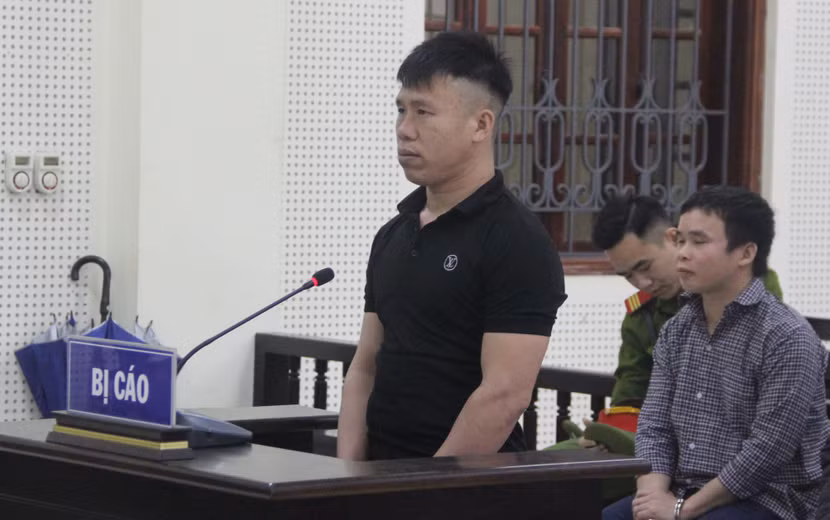 Huỳnh trong phiên xét xử