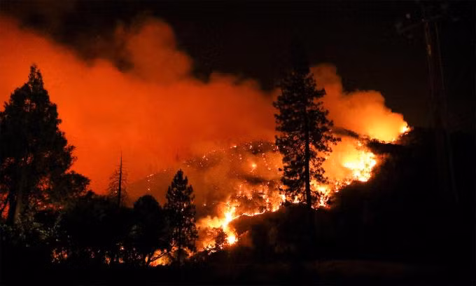 Đám cháy Oak Fire tại hạt Mariposa, bang California, Mỹ ngày 22-7