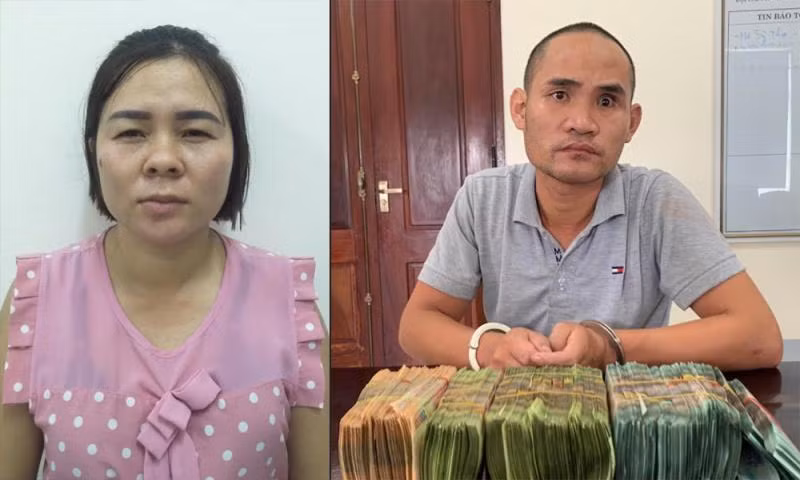 Chinh và Thủy tại cơ quan công an