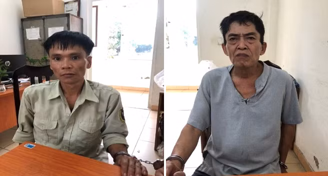 Hai đối tượng bị bắt giữ Hai đối tượng bị bắt giữ