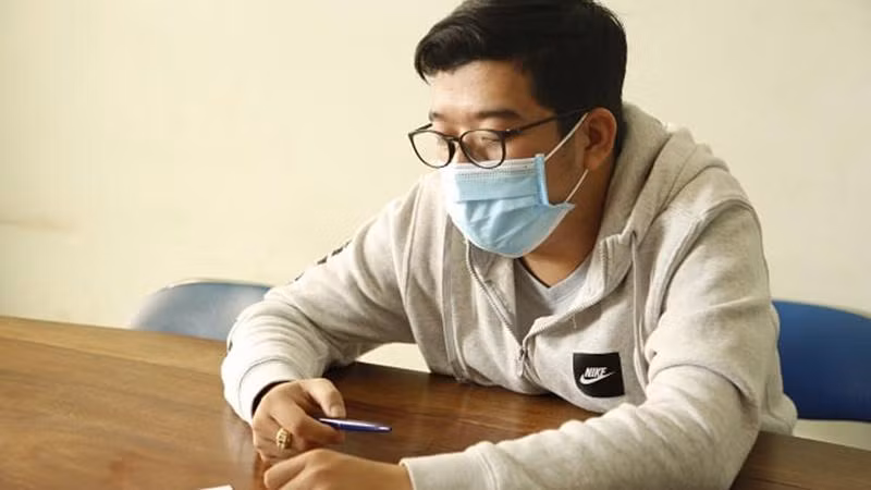 Đ.H.D đưa tin sai sự thật về dịch Covid-19 (Ảnh: Công an nhân dân)