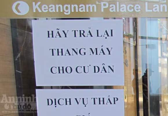 Keangnam đã phải mở lại thang máy, chấp nhận đàm phán với dân ảnh 7