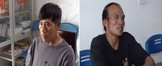 Lê Văn Điền và Lương Văn Bún "sa lưới" sau 22 năm lẩn trốn (ảnh: CACC) Lê Văn Điền và Lương Văn Bún "sa lưới" sau 22 năm lẩn trốn (ảnh: CACC)