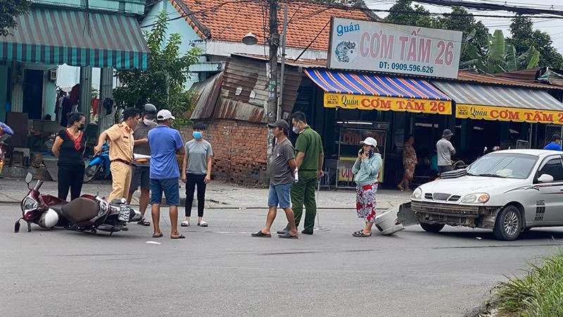 Hiện trường vụ tai nạn (Ảnh: Zing)