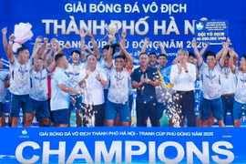 Đội bóng xã Đan Phượng vô địch giải thành phố Hà Nội 2026
