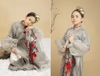 NTK Vũ Việt Hà dùng tơ sen may áo dài làm quà tặng Hà Nội nhân dịp tròn 1010 năm tuổi
