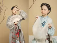 NTK Vũ Việt Hà dùng tơ sen may áo dài làm quà tặng Hà Nội nhân dịp tròn 1010 năm tuổi