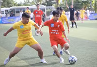 Toàn cảnh lễ khai mạc giải bóng đá học sinh THPT Hà Nội 2022