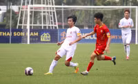 Cầu thủ Viettel phấn khích ăn mừng chức vô địch U17 quốc gia