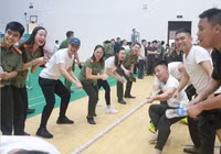 [ẢNH] Sôi nổi hội thao thanh niên Công an Thủ đô 2021
