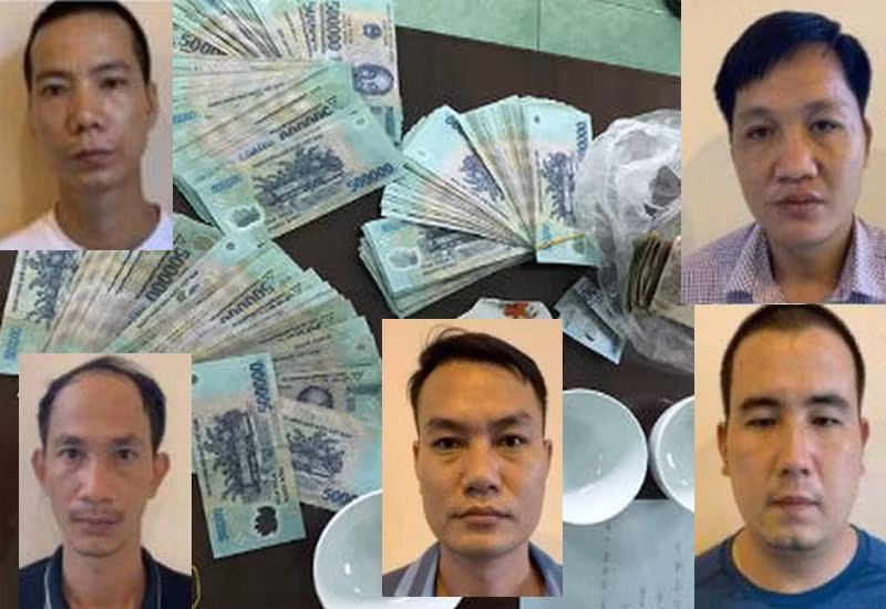 Nhóm đối tượng liên quan vụ đánh bạc