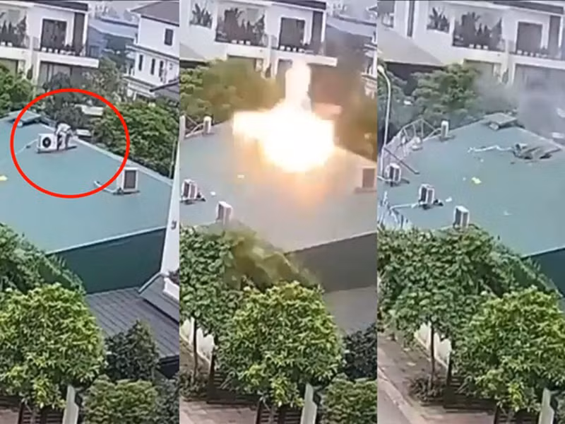 Vụ nổ cục nóng điều hòa tại Vĩnh Phúc khiến 2 người thương vong