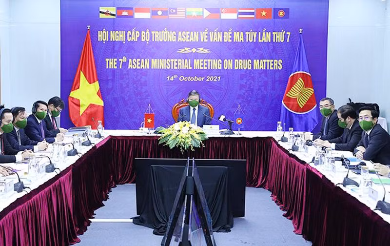 Đại tướng Tô Lâm, Ủy viên Bộ Chính trị, Bộ trưởng Bộ Công an làm Trưởng đoàn tham dự Hội nghị cấp Bộ trưởng ASEAN về vấn đề ma túy (AMMD) lần thứ 7