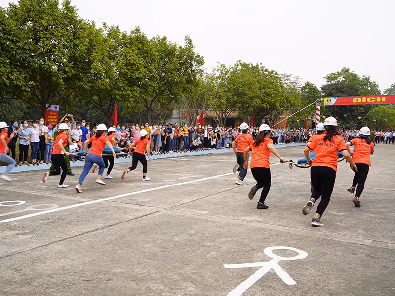 Nội dung thi chạy cứu người chữa cháy đội hình nữ