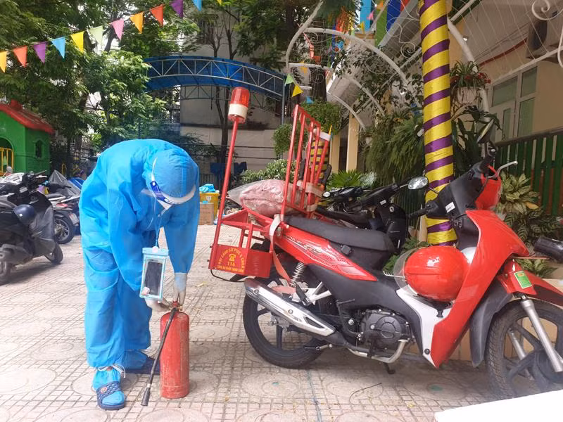 Công tác đảm bảo an toàn PCCC tại khu dân cư trước, trong và sau khi di dời được lực lượng Cảnh sát PCCC lên phương án, triển khai đồng bộ