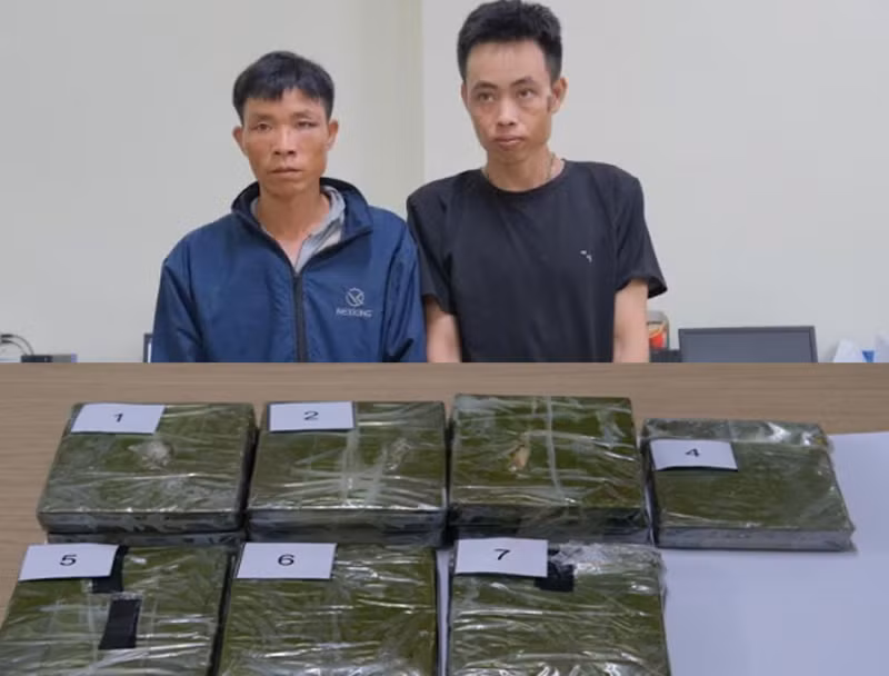 Hai đối tượng và tang vật