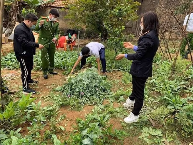 Các lực lượng chức năng phối hợp lập biên bản để phục vụ điều tra, xử lý