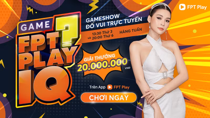 FPT Play IQ là Gameshow tương tác trực tiếp trên smartphone và smart TV do FPT Play sản xuất FPT Play IQ là Gameshow tương tác trực tiếp trên smartphone và smart TV do FPT Play sản xuất
