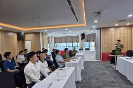 50 cán bộ, nhân viên Nhà khách CATP Hà Nội được tập huấn về công tác phòng cháy chữa cháy