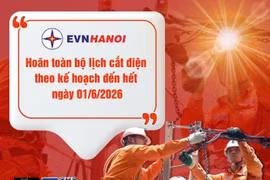 Hà Nội: Hoãn các lịch cắt điện theo kế hoạch đến hết ngày 01/6/2026 