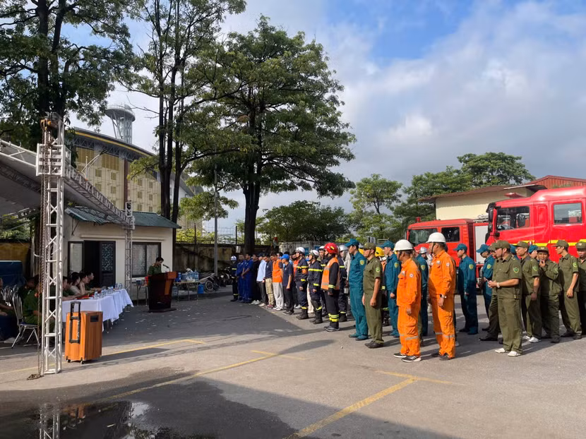 Khai mạc và phân công nhiệm vụ cho các lực lượng tham gia diễn tập