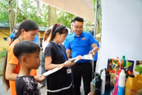 Tổ chức livestream gian hàng thanh niên công nhân tại Chương Mỹ