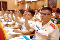 Những hình ảnh ấn tượng tại phiên thứ nhất Đại hội Đoàn CATP Hà Nội nhiệm kỳ 2022-2027