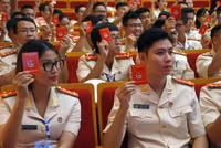 Những hình ảnh ấn tượng tại phiên thứ nhất Đại hội Đoàn CATP Hà Nội nhiệm kỳ 2022-2027