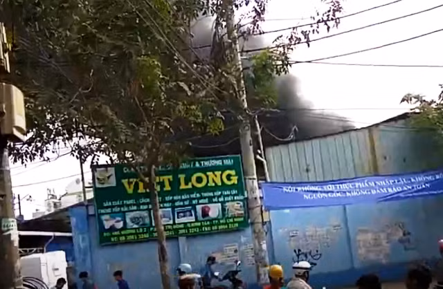 Cháy lớn ở công ty vùng ven TP. HCM, nhiều tài sản bị thiêu rụi ảnh 1
