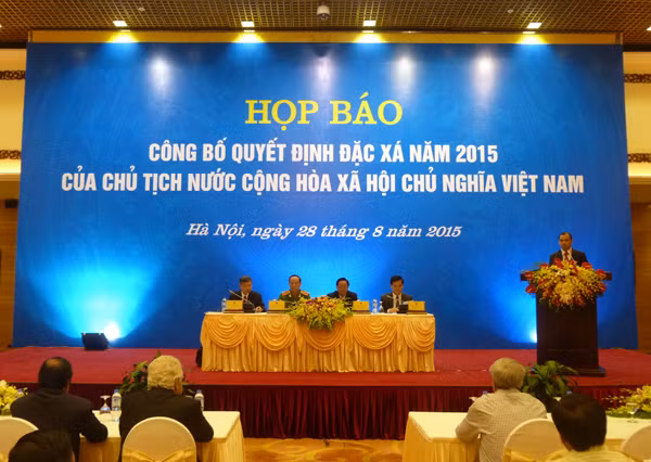 Hơn 18.500 phạm nhân được đặc xá năm 2015 ảnh 1