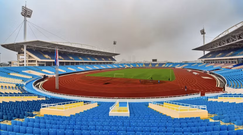 Sân vận động quốc gia Mỹ Đình được chỉnh trang, sẵn sàng cho lễ khai mạc SEA Games và tổ chức các môn thi điền kinh, bóng đá SEA Games 31
