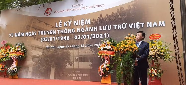 Thứ trưởng Bộ Nội vụ Nguyễn Duy Thăng phát biểu tại lễ kỷ niệm Thứ trưởng Bộ Nội vụ Nguyễn Duy Thăng phát biểu tại lễ kỷ niệm
