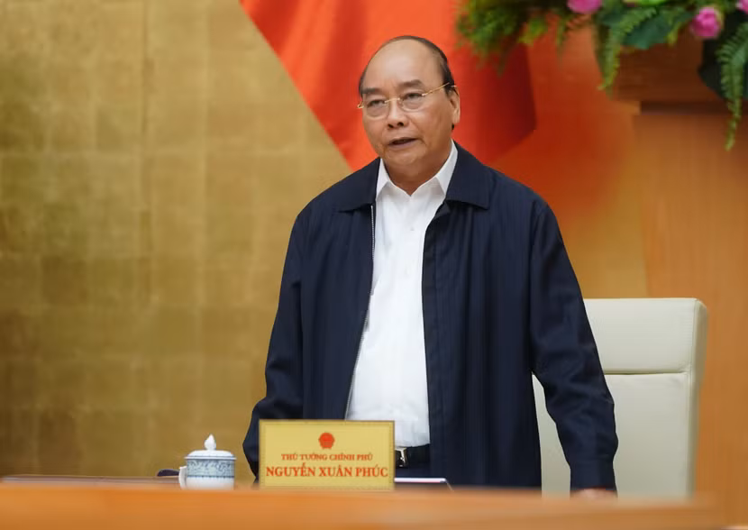 Thủ tướng Nguyễn Xuân Phúc phát biểu chỉ đạo tại cuộc họp Thường trực Chính phủ, ngày 19-10